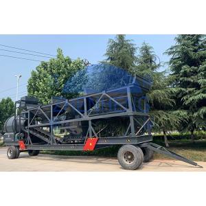 YHZM75 Mobile Concrete Batching Plant With JZM1500 Drum Concrete Mixer