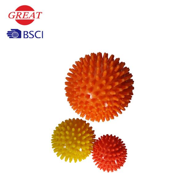 Buy PVC Hard Spiky Ball For Massage , Foot Massage Ball Good Muscles Relaxion Effect at wholesale prices