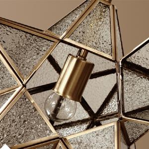 Nordic Led Pendant Lights Art Glass Start Geometric Pendant Lamp(WH-GP-170)