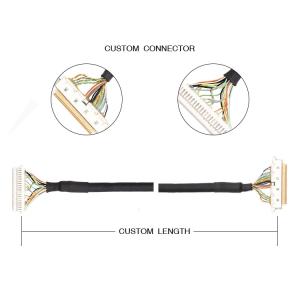 0.5mm Pitch ACES 50204-040 1 1-002 To JST SHDR-40V-S-B LVDS Cable Assembly