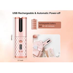 Usb Auto Rotating Hair Curler , 110-240V Cordless Rotating Curling Iron