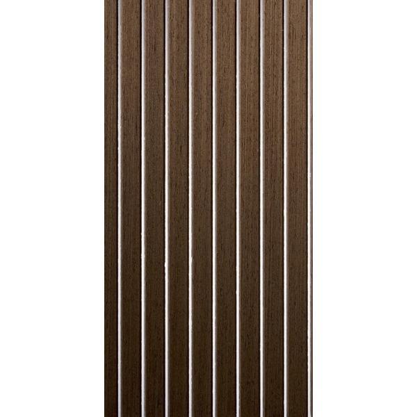 Buy Multipurpose Dark Wood Veneer Slats Wall Soundproof Harmless at wholesale prices