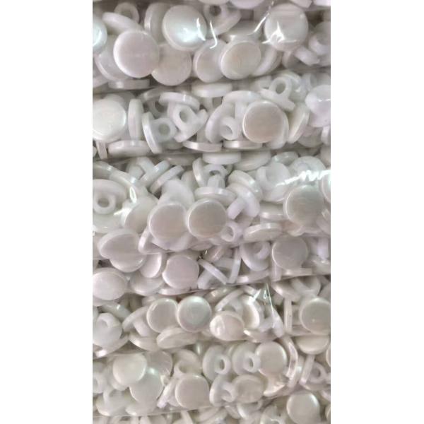 10MM 11.5MM Elegant design sewing on fancy round white pearl buttons for lady shirt and coat
