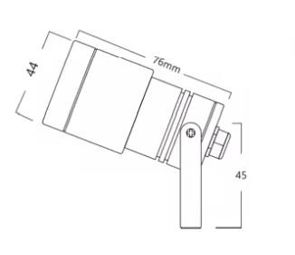 5W Anti-glare Stainless 304 Surface mounted underwater Led light IP68 waterproof landscape Led Light DC12-24V Low voltage LED Garden Light Outdoor