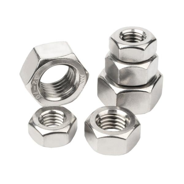 DIN934 Hex Nut Hot Dip Galvanized M6 - M36 Titanium Brass Stainless Steel Hex Nuts