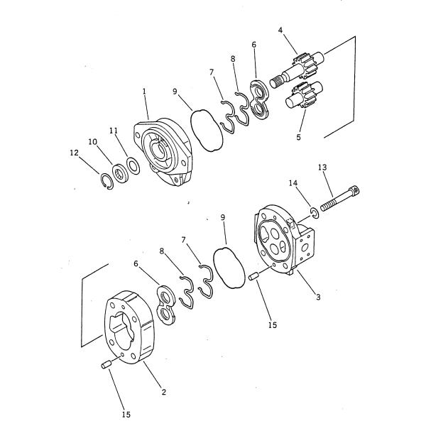 KOMATSU 705-11-33011 Parts PUMP ASS'Y