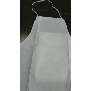 China Disposable Nonwoven Microporous Film Laminate PP Membrane Coated Apron Waterproof Tear Abrasion Resistance Typical Style OEM on sale