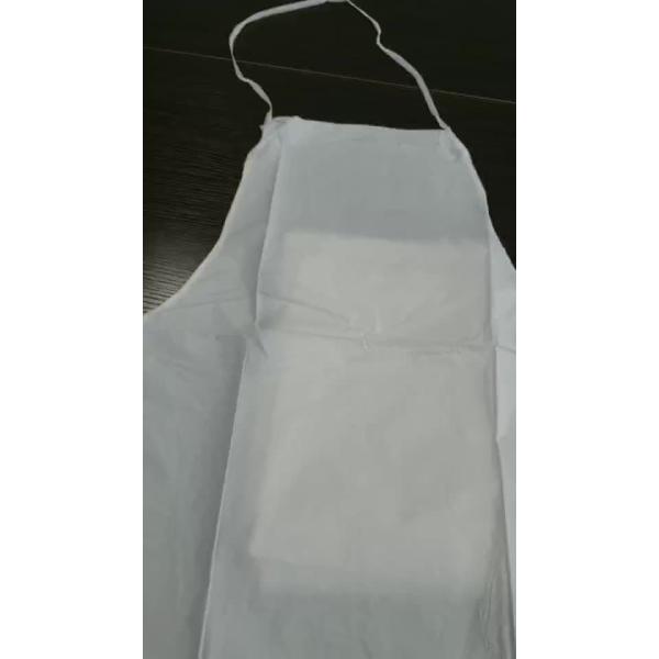 Buy PP film coating impervious non woven apron Microprous Film apron without sleeves at wholesale prices