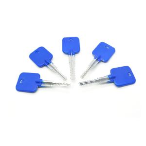 5pcs Set Transparent Cross-shaped Bullhead Lock Practice Padlock Locksmith Tools