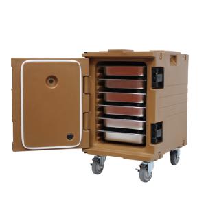 China Eco Friendly Stackable Food Carrier Camping Hot Insulated Food Pan Carrier With Wheels on sale