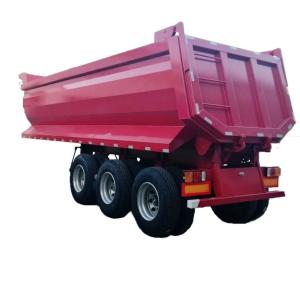 Customized 3 Axles 80 Tons Heavy Duty Dump Trailer Hydraulic Tipping Tipper Semi