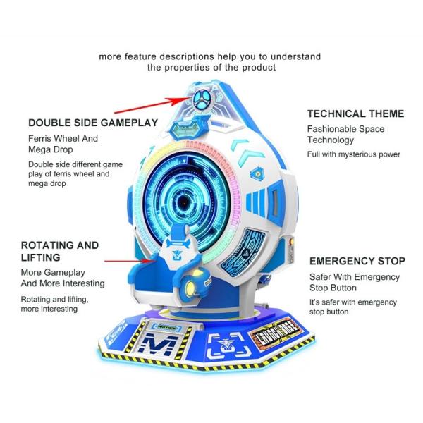 Fiberglass Rotating Kiddie Ride Machines For Kids Ride On Car Baby Swing