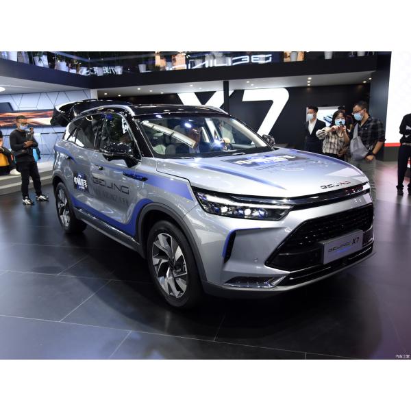 124KW Total Motor Power Baic Beijing X7 PHEV Plug in Hybrid SUV Car with Left Drive