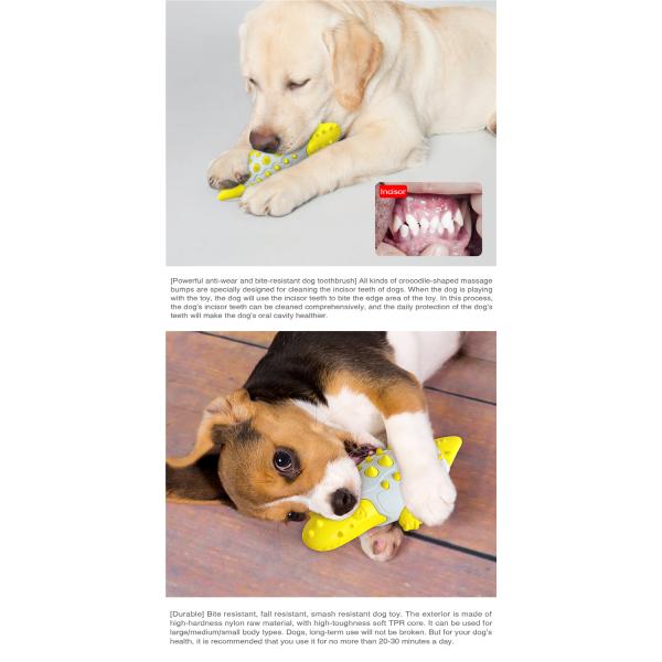 Designer Crocodile Model Dog Indestructible Toy Molar Rod With Customization