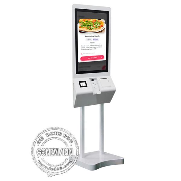 Buy Super Thin 27 Inch Restaurant Self Service Kiosk Capacitive Touch Screen With Android 7.1 System at wholesale prices