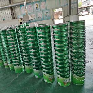 Rust Resistance Adhesive Metal Paint Bucket With Removable Lid