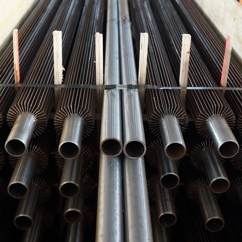 Buy DELLOK Brown U Shaped Strips Carbon Steel A106 Longitudinal Finned Tube at wholesale prices