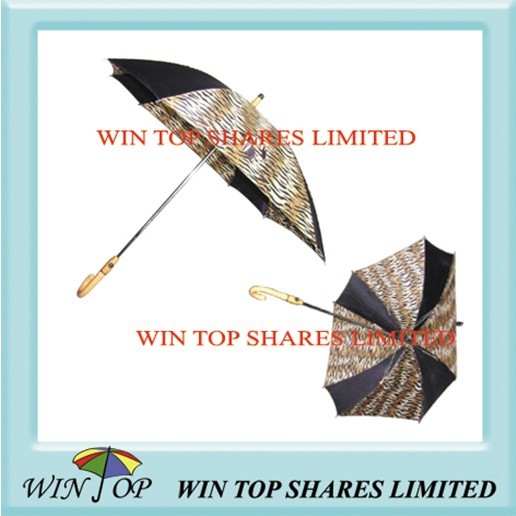 Buy Leopard Design Full Auto Straight Umbrella at wholesale prices