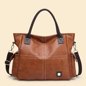 Large Single Strap Genuine Leather Satchel Handbags Purse Womens