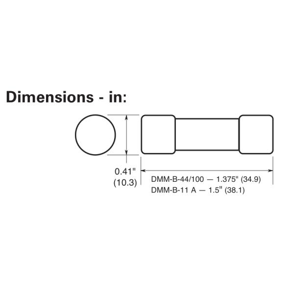 Replacement 1KV AC DC Quick Blow Fast Acting DMM-44/100 Multi-Meter Ceramic Fuse 440mA 0.44A 1000V 943121