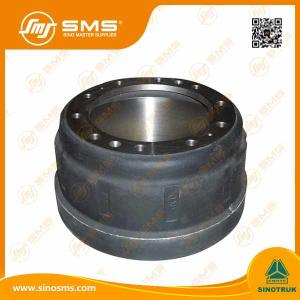 Quality AZ9112440001 Brake Drum Sinotruk Howo Truck Chassis Spare Parts for sale