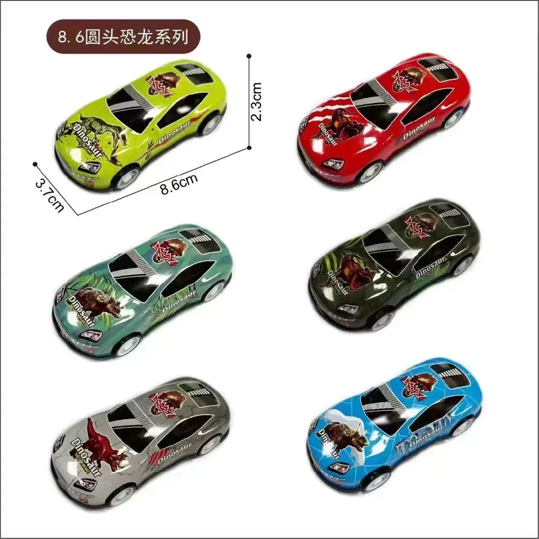 Metal Surface with Printed Children&prime;s Toys Pull Car Inertia Car Toys Children&prime;s Toys Can Be Customized