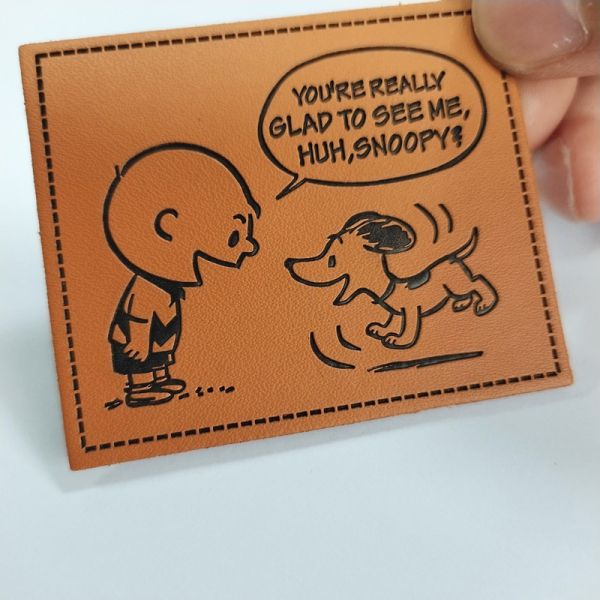 Wholesale Customize Embossed Leather Patch PU Leather Patches Embossed Garment Labels