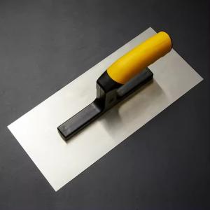 Carbon Steel Flat Finishing Drywall Trowel Trapezoid Shaped Stainless Steel