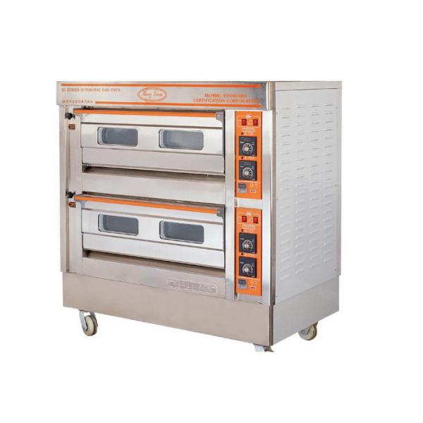 Buy QL-4A Two Deck Gas Oven / Commercial Electric Baking Ovens With Automatic Protection Devices at wholesale prices