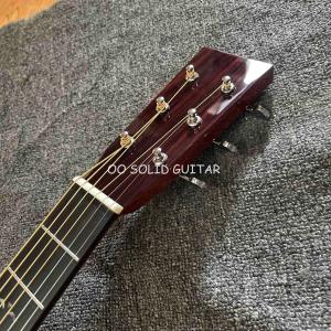 Classic Folk Parlor Acoustic Guitar Solid Indian Rosewood 38 Inch B/S OO Body in