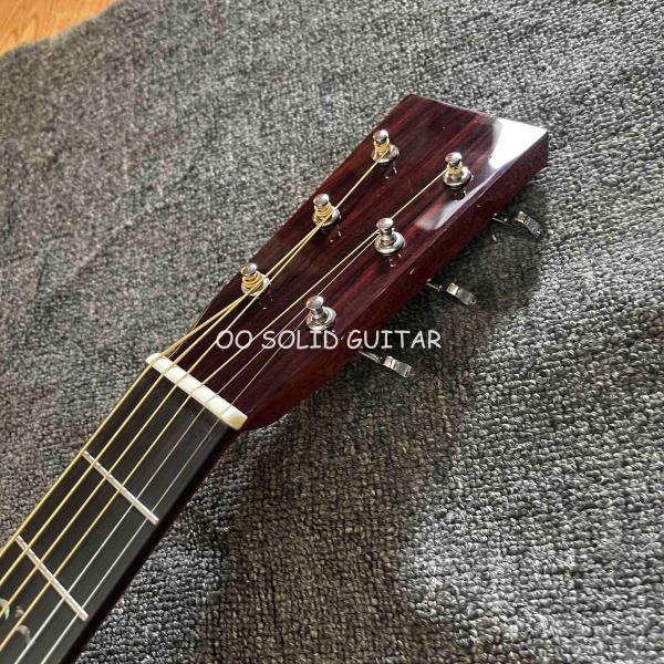 Classic Folk Parlor Acoustic Guitar Solid Indian Rosewood 38 Inch B/S OO Body in Sunburst Color