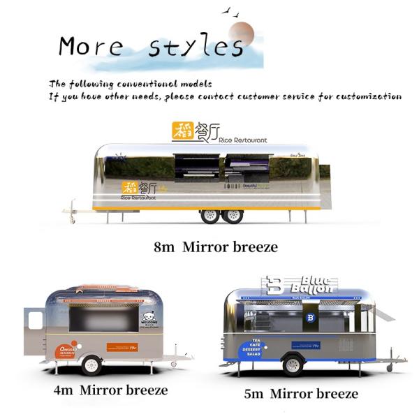 1.5KW-4.5kw Mini Stainless Steel Mobile Hotdog Fast Food Cart