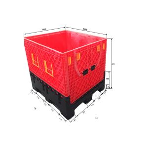 Industry storage Large custom box heavy duty Plastic pallet box for shipping