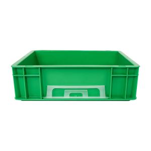 Space-saving Plastic Moving Turnover Solid Box Storage Crate for Industry NO