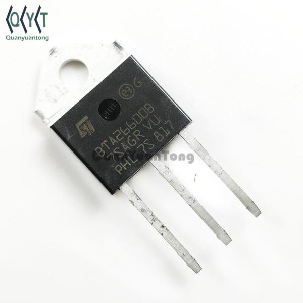 Buy Triac BTA26 BTA 26 600 BTA26-600B TRIAC 600V 25A TOP3 Transistors Through hole TO-3P Thysitor Original at wholesale prices