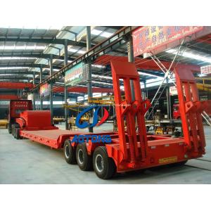 - 3 Axles Detachable Lowbed Modular Lowboy Semi Trailer Equipment with Hydraulic