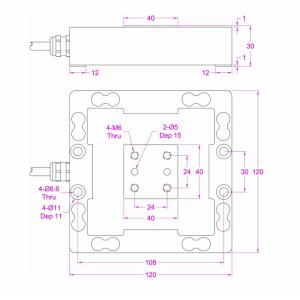 Triaxial force transducer 500N 1kN 2kN 3kN 5kN 3-axis force measurement
