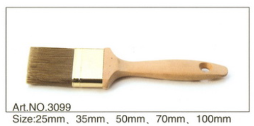 Wooden handle pure natural bristle Chinese bristle synthetic mix paint brush No.3099
