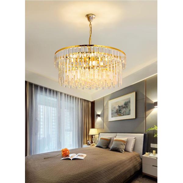 Luxury Living Room Bedroom Restaurant Pendant Light Round Crystal Creative Design Decor Chandelier Pendant Lamp