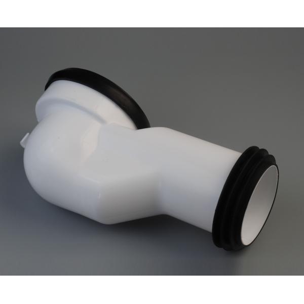 Wall Platoon Flexible Toilet Drain Pipe White Color With Strong Fall Type Flush Mode