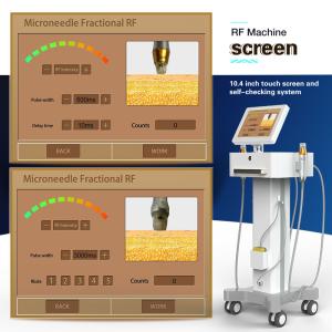 Two Handles Face Lifting RF Microneedling Machine Fractional Skin Rejuvenation