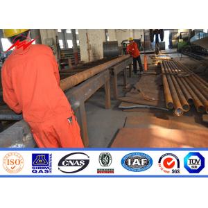 10m Roadside Street Light Poles Steel Pole With Advertisement Banner