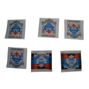 High Density Custom Woven Neck Labels Tags Shirt Main Logo Fabric Labels For