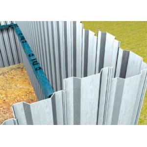 Omega Steel Sheet Piling For Beach Erosion Protection Road Slope Stabilization