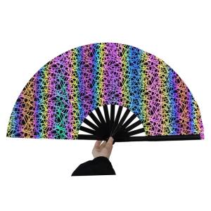 Cheap Promotional Traditional Hand Paper Folding Fan Bamboo Fan Customized