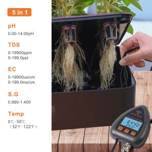 Tuya Smart WiFi Online Monitoring 5 in 1 High Accuracy Digital PH Meter with 0
