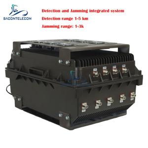 450w powerful 8 channels outdoor Jamming and Detecting integrated system