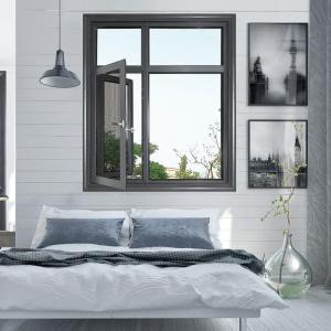 Australian Standard Aluminum Residential Casement Windows with Folding Screen
