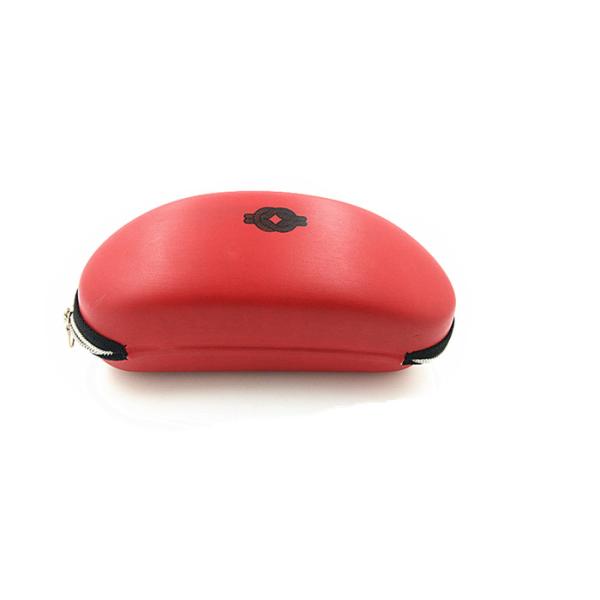 Big Size Red PU Glasses Holder Eva Hard Case For Sunglasses / Eyewear