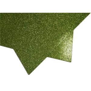 300g Green Glitter Paper , Scrapbooking Double Sided Glitter Cardstock
